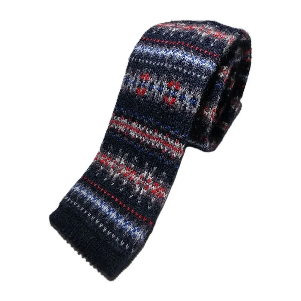 Men’s Knit Tie Square End 2